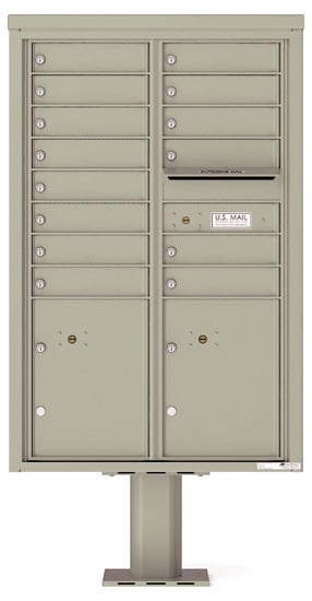 4C13D14-P Commercial 4C Pedestal Mailboxes