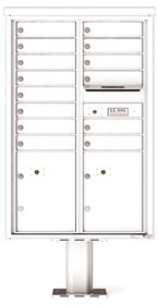 Florence 4C Pedestal 4C13D-14-P White