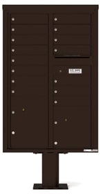 Florence 4C Pedestal 4C13D-15-P Dark Bronze