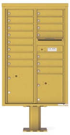Florence 4C Pedestal 4C13D-15-P Gold Speck