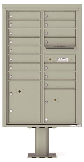4C13D15-P Commercial 4C Pedestal Mailboxes