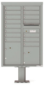Florence 4C Pedestal 4C13D-15-P Silver Speck