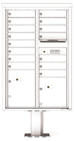 Florence 4C Pedestal 4C13D-15-P White