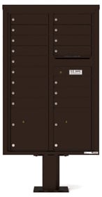 Florence 4C Pedestal 4C13D-16-P Dark Bronze