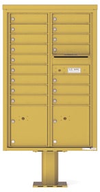 Florence 4C Pedestal 4C13D-16-P Gold Speck