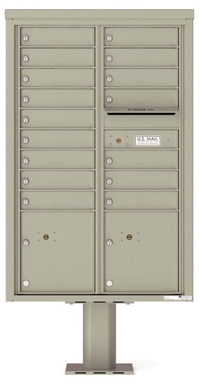 4C13D16-P Commercial 4C Pedestal Mailboxes