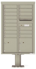 Florence 4C Pedestal 4C13D-16-P Postal Grey