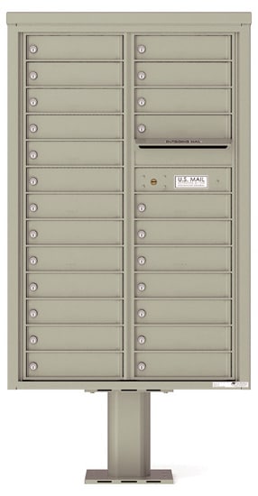 4C13D24-P Commercial 4C Pedestal Mailboxes