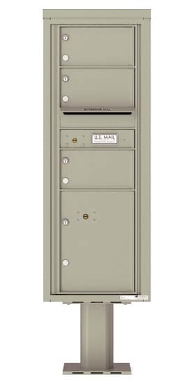 4C13S03-P Commercial 4C Pedestal Mailboxes