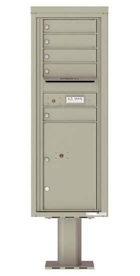 4C13S05-P Commercial 4C Pedestal Mailboxes
