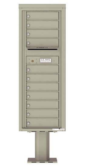 4C13S11-P Commercial 4C Pedestal Mailboxes