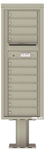 Florence 4C Pedestal 4C13S-11-P Postal Grey