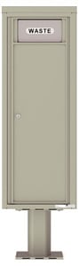Florence 4C Pedestal 4C13S-BIN-P Postal Grey