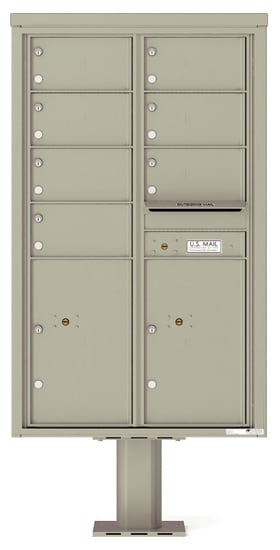 4C14D07-P Commercial 4C Pedestal Mailboxes