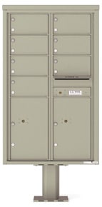 Florence 4C Pedestal 4C14D-07-P Postal Grey