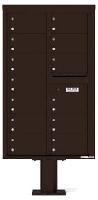 Florence 4C Pedestal 4C14D-13-P Dark Bronze