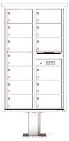 Florence 4C Pedestal 4C14D-13-P White
