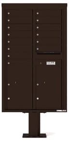 Florence 4C Pedestal 4C14D-14-P Dark Bronze