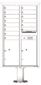 Florence 4C Pedestal 4C14D-14-P White
