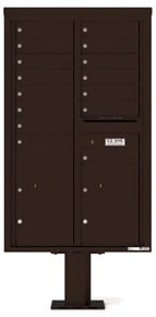 Florence 4C Pedestal 4C14D-15-P Dark Bronze