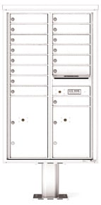 Florence 4C Pedestal 4C14D-15-P White