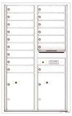 Florence 4C Mailboxes 4C14D-16 White