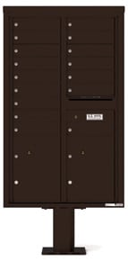 Florence 4C Pedestal 4C14D-16-P Dark Bronze