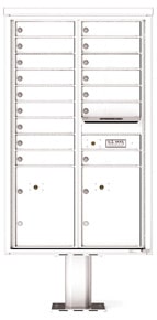 Florence 4C Pedestal 4C14D-16-P White