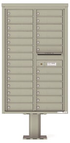 Florence 4C Pedestal 4C14D-26-P Postal Grey