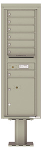 Florence 4C Pedestal 4C14S-07-P Postal Grey