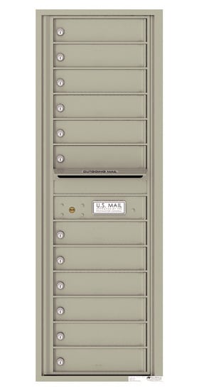 Florence Recessed 4C Horizontal Mailbox – 12 Tenant Doors – Front Loading – 14 Doors High – USPS Access Product Image