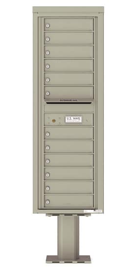 4C14S12-P Commercial 4C Pedestal Mailboxes