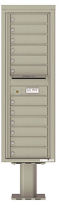 Florence 4C Pedestal 4C14S-12-P Postal Grey