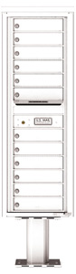 Florence 4C Pedestal 4C14S-12-P White