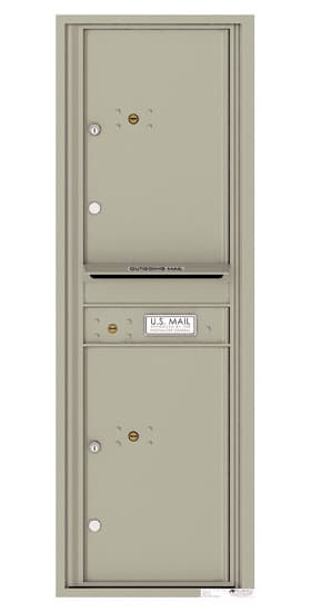 Florence Recessed 4C Horizontal Mailbox – 2 Parcel Lockers – Front Loading – 14 Doors High – Private Delivery Product Image
