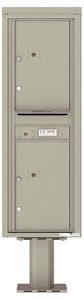 Florence 4C Pedestal 4C14S-2P-P Postal Grey