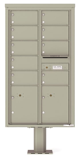 4C15D09-P Commercial 4C Pedestal Mailboxes