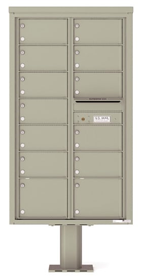 4C15D13-P Commercial 4C Pedestal Mailboxes