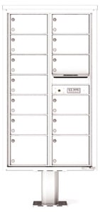 Florence 4C Pedestal 4C15D-13-P White