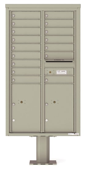 4C15D16-P Commercial 4C Pedestal Mailboxes