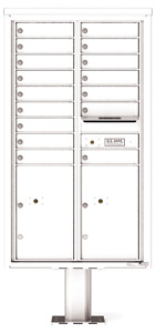 Florence 4C Pedestal 4C15D-16-P White