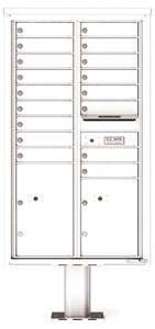 Florence 4C Pedestal 4C15D-17-P White