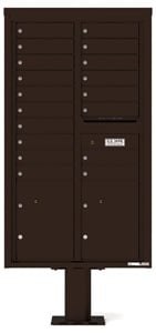 Florence 4C Pedestal 4C15D-18-P Dark Bronze