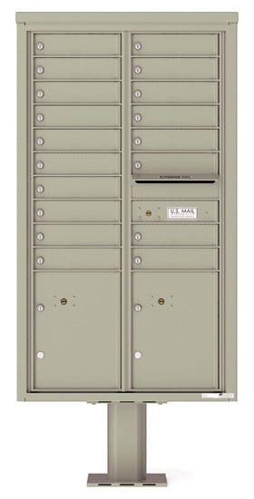 4C15D18-P Commercial 4C Pedestal Mailboxes