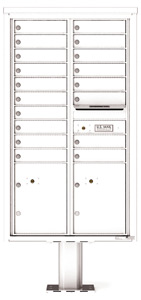 Florence 4C Pedestal 4C15D-18-P White