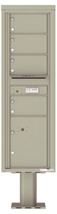 Florence 4C Pedestal 4C15S-04-P Postal Grey