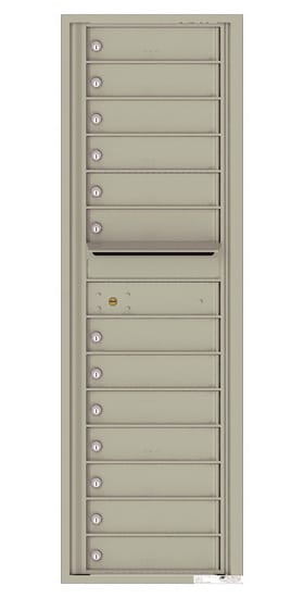 Recessed 4C Horizontal Mailbox – 13 Doors – Front Loading – 4C15S-13 Product Image