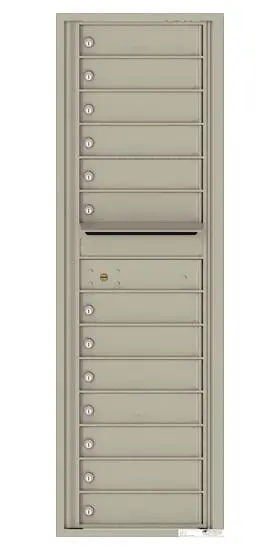 Recessed 4C Horizontal Mailbox – 13 Doors – Front Loading – 4C15S-13 Product Image