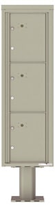 Florence 4C Pedestal 4C15S-3P-P Postal Grey