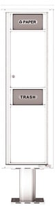 Florence 4C Pedestal 4C15S-BIN-P White